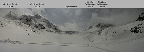 Panorama Abfahrt ueber den Alpeiner Ferner (191KB)